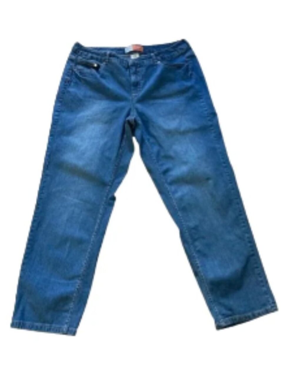 Just My Size JMS Classic Fit Medium Wash Straight Leg Jeans EUC Plus Size 18W